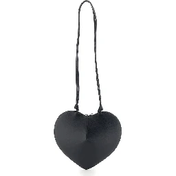Shoulder bag with leather finishes and zip closure in black for women