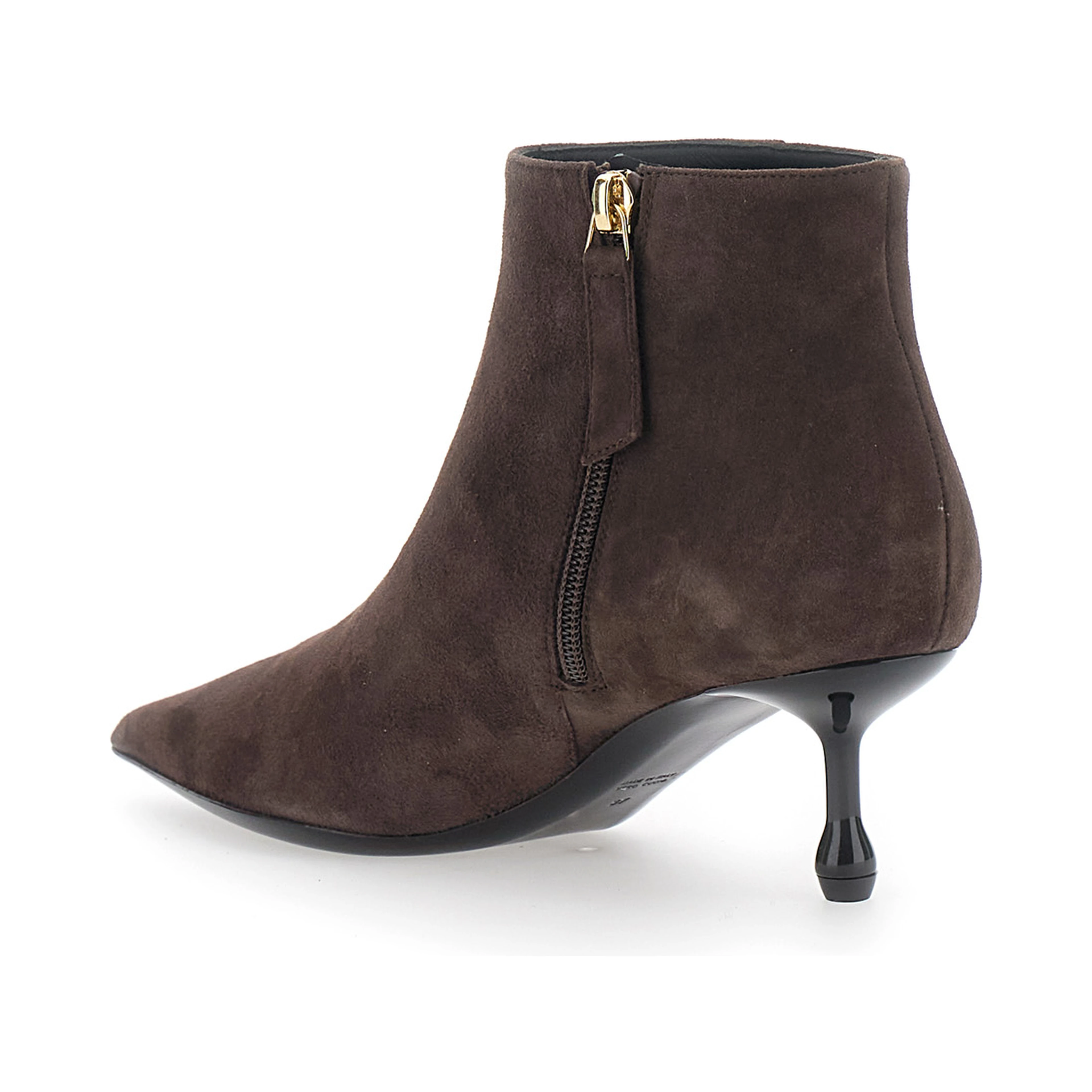 BOOTIE 50 brown suede ankle boots for women