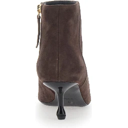 BOOTIE 50 brown suede ankle boots for women