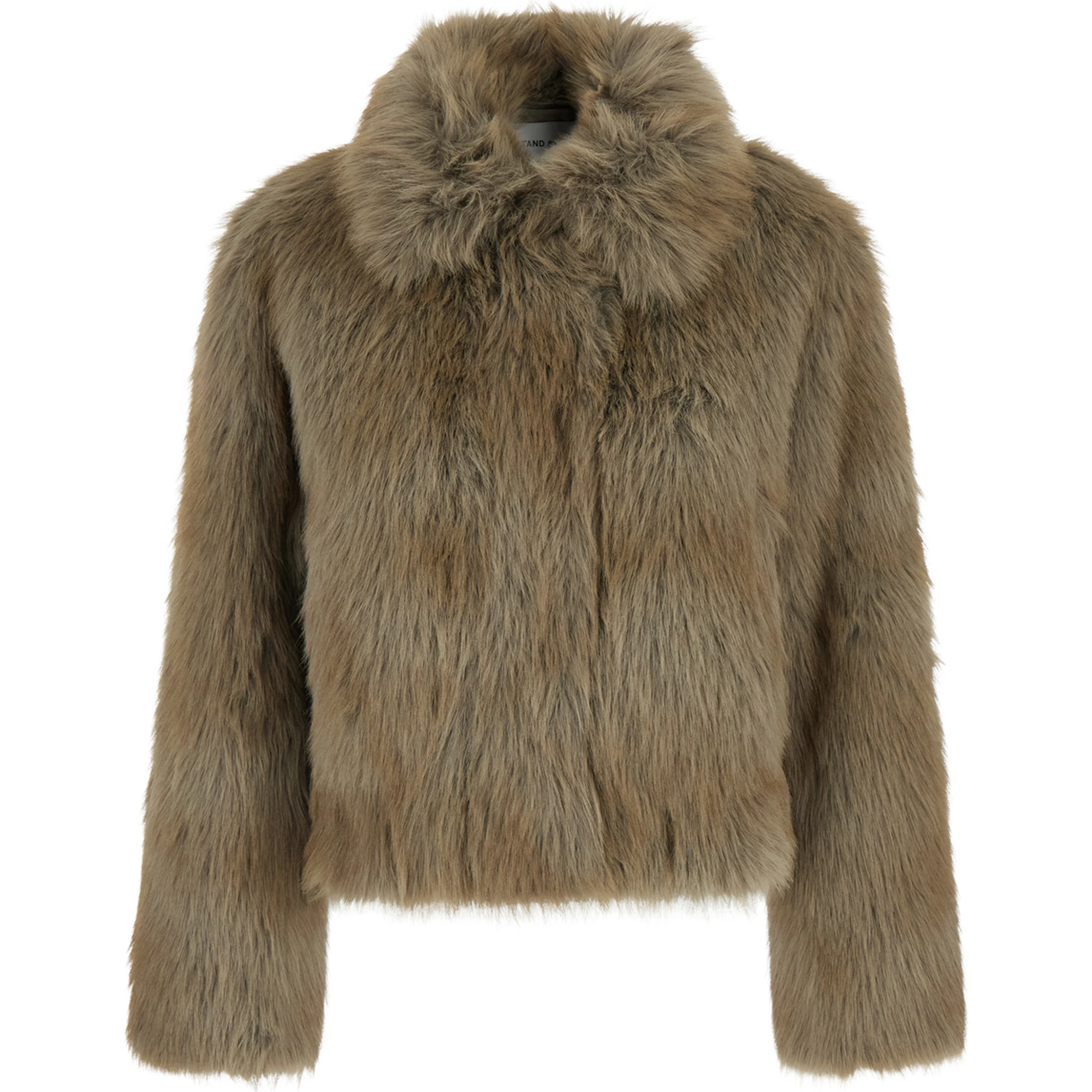 Lena Jacket Faux Fur Luxe Fox with synthetic fur, gray and women