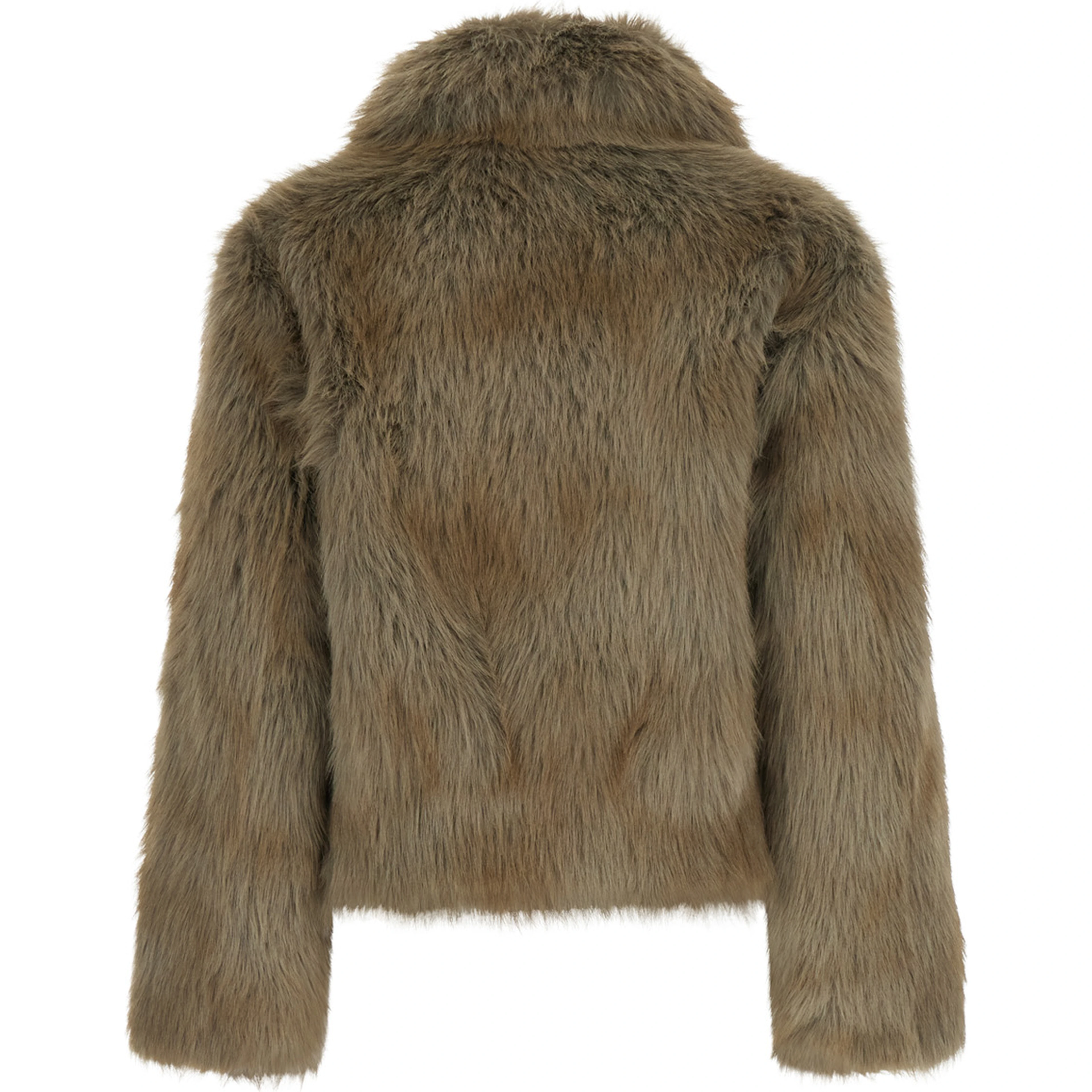 Lena Jacket Faux Fur Luxe Fox with synthetic fur, gray and women