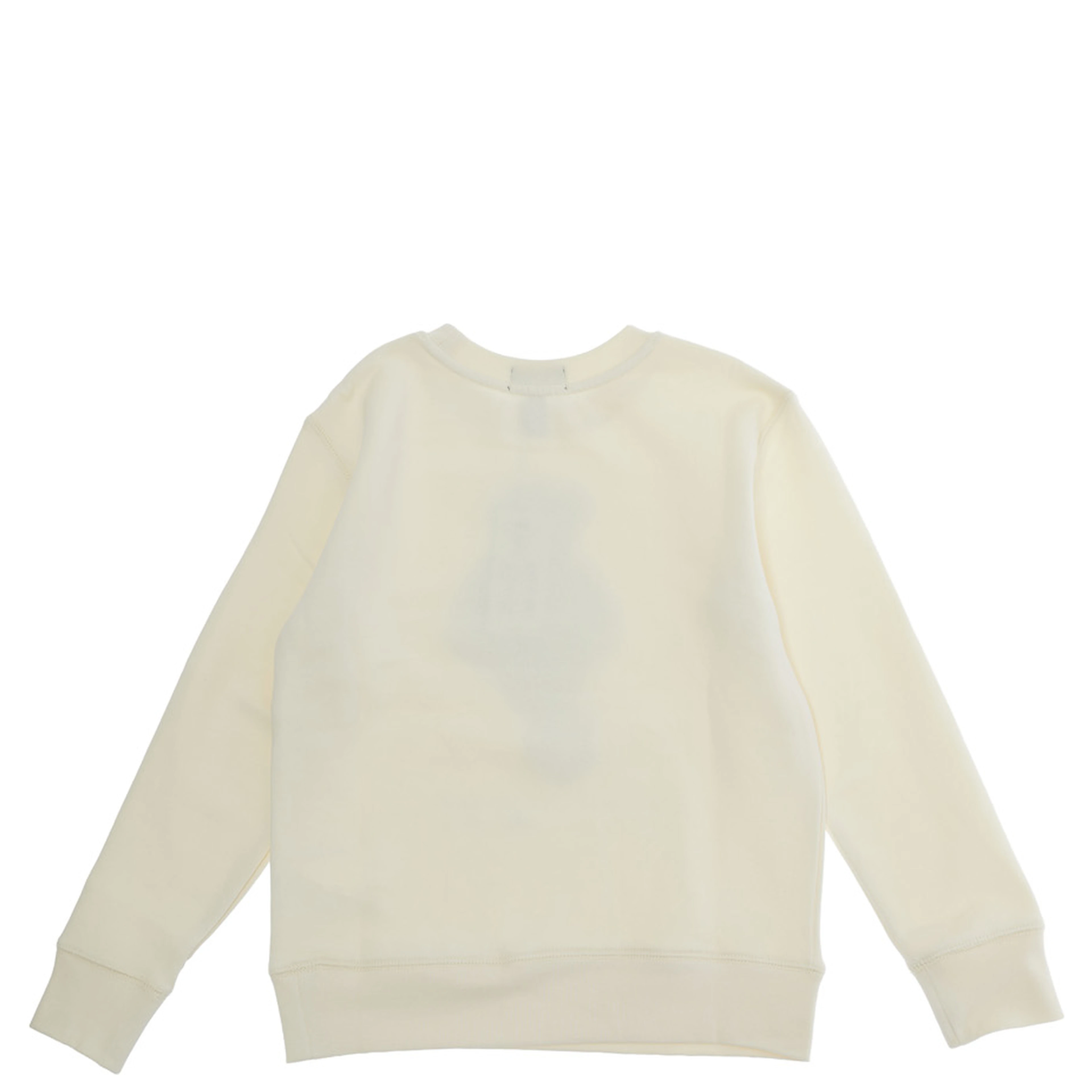 KNIT-PULLOVER-SWEATSHIRT with round neck and long sleeves in Beige Cotton Boy