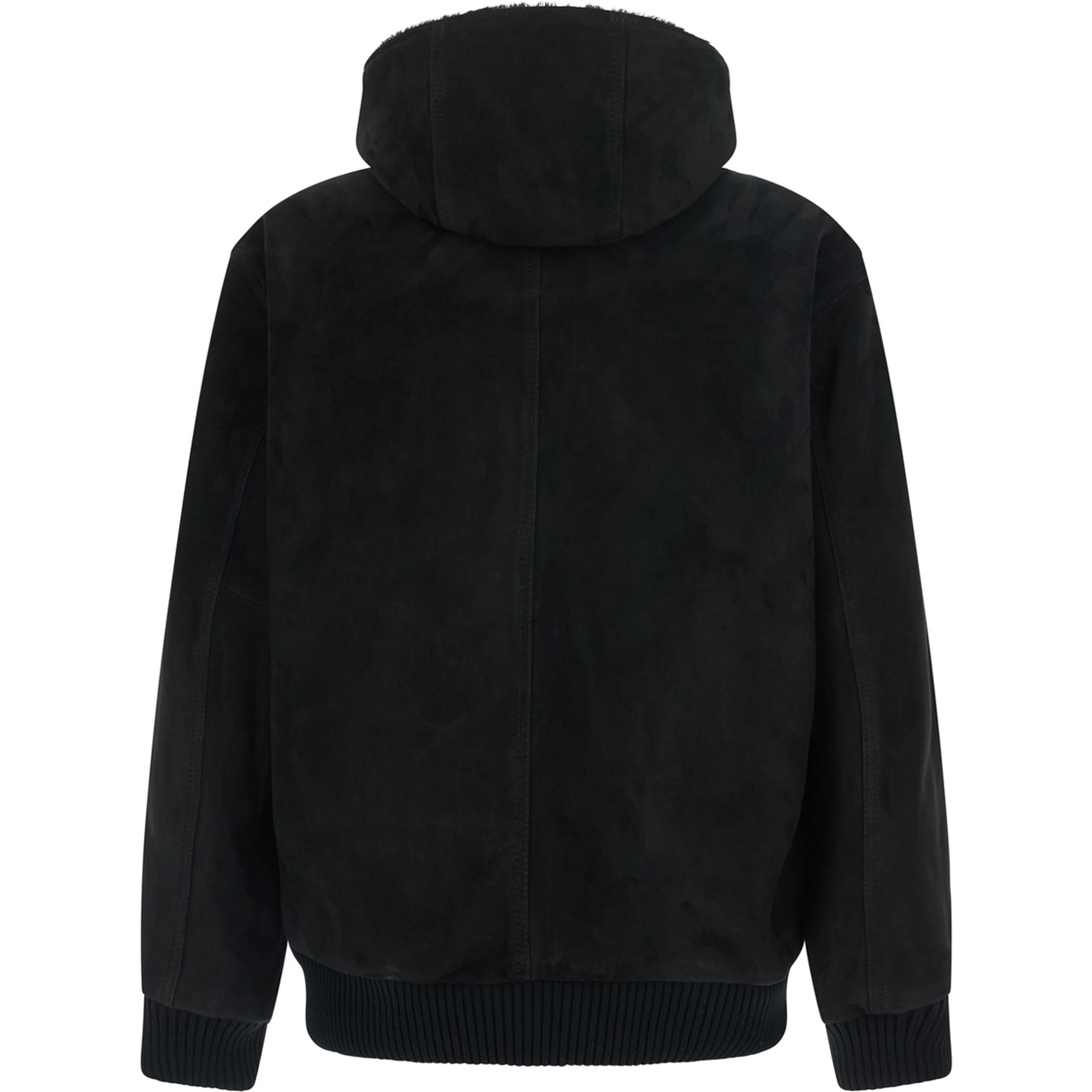 CAPOREI Edoardo hooded jacket in black fabric for men