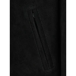 CAPOREI Edoardo hooded jacket in black fabric for men