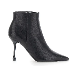BOOTIE 90 ankle boots with fabric upper in black for women