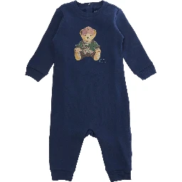 KNIT-COVERALL with turtleneck and long sleeves in Tech Fabric Blue Girl