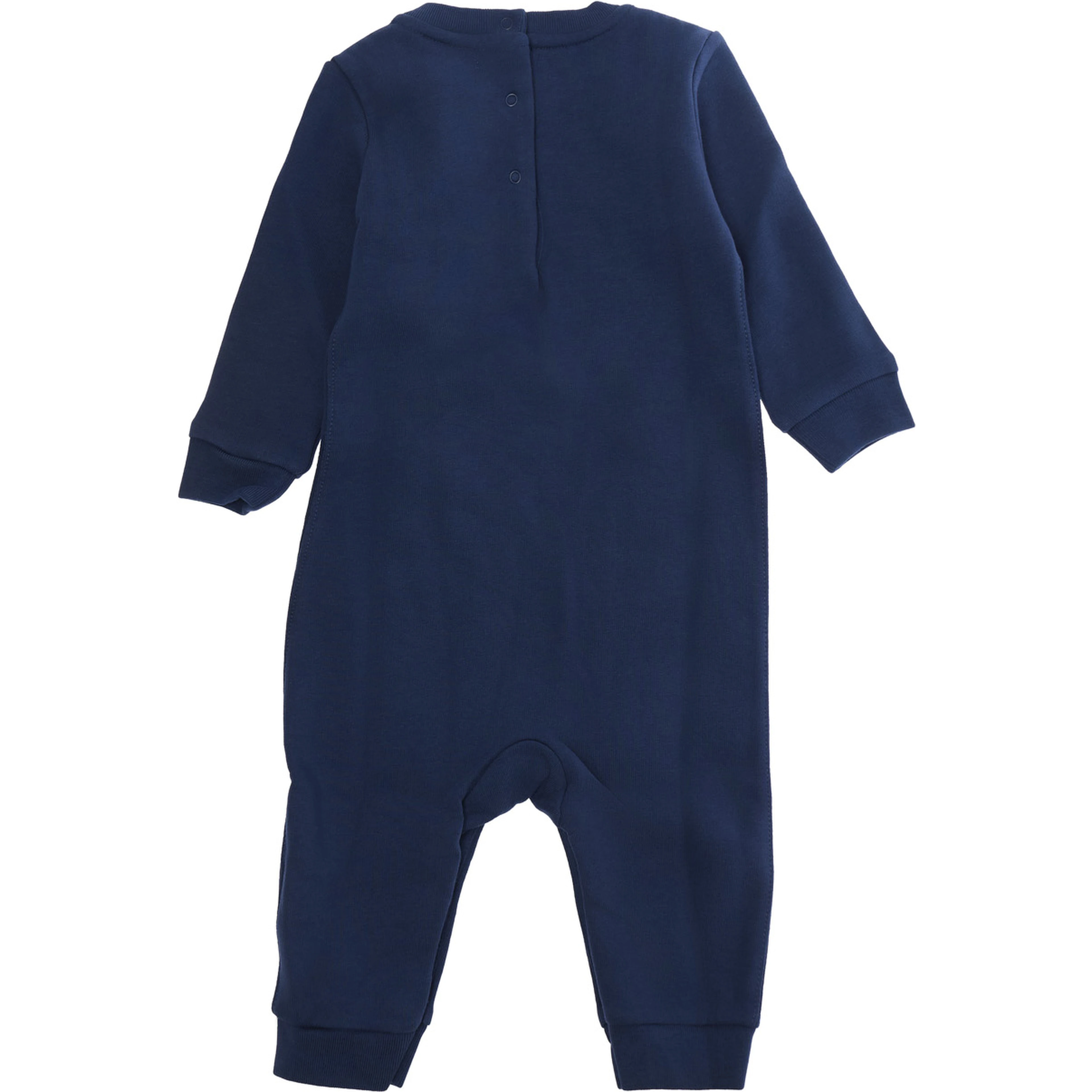 KNIT-COVERALL with turtleneck and long sleeves in Tech Fabric Blue Girl