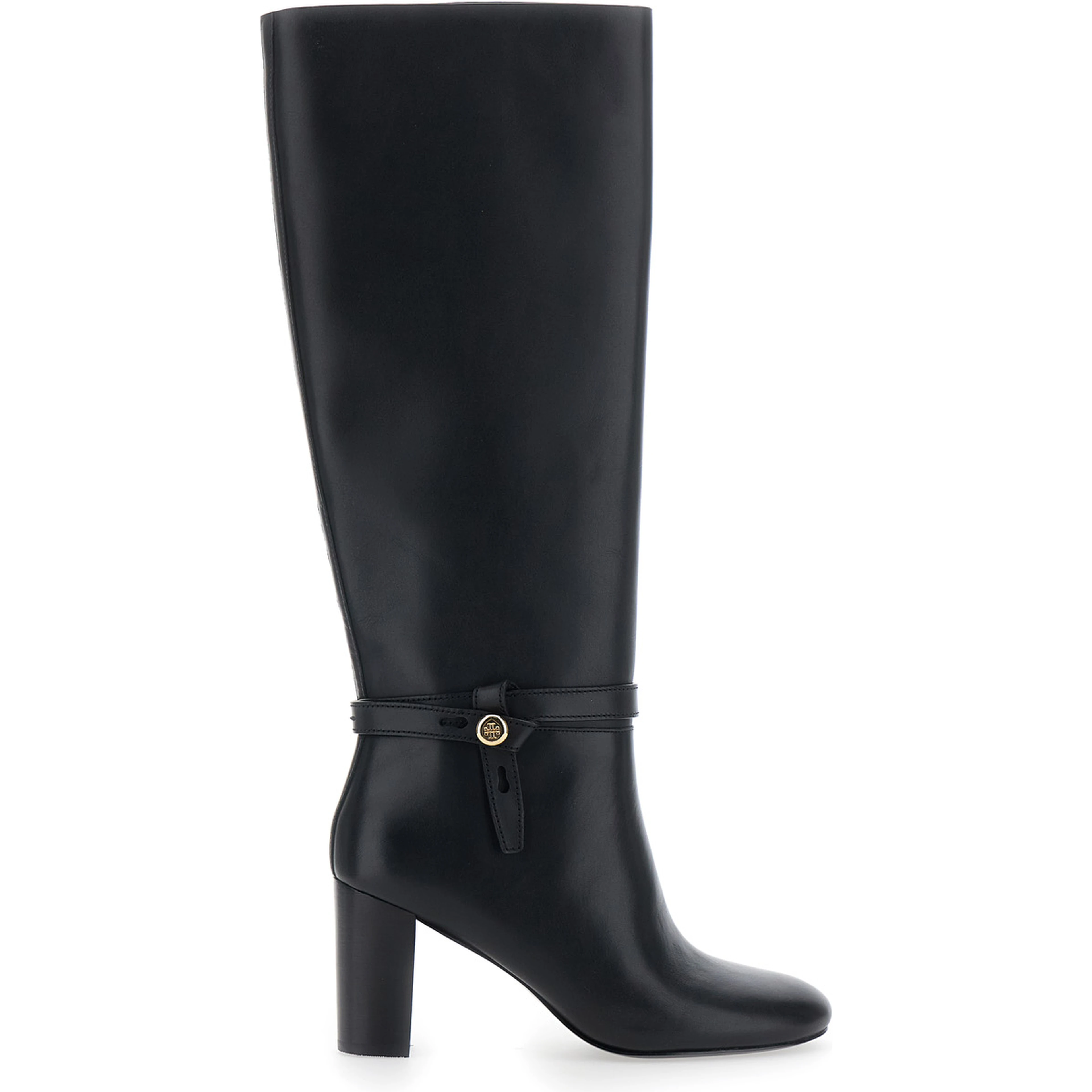 Romy Boot 70 Black Leather Ankle Boots with 7 cm Heel