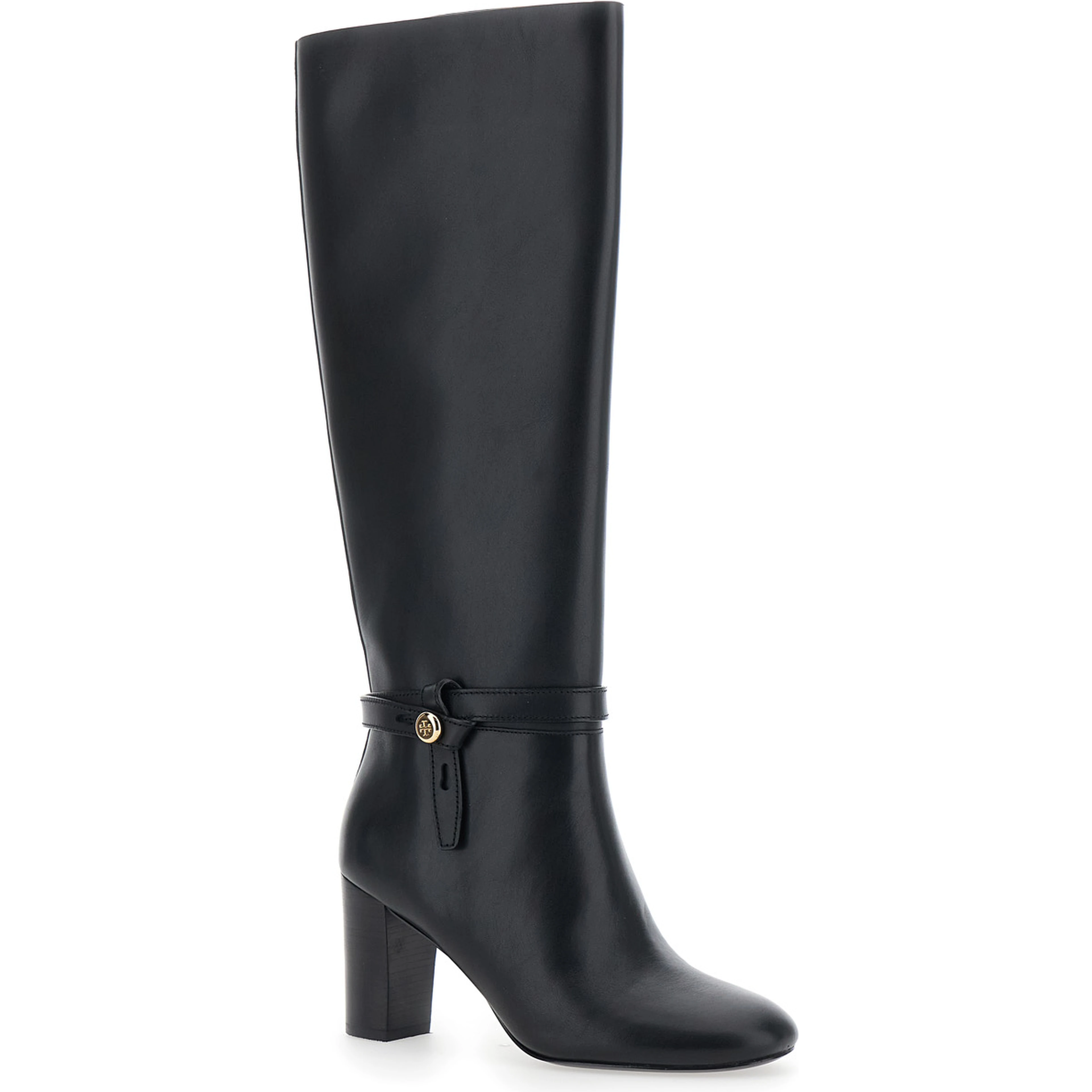 Romy Boot 70 Black Leather Ankle Boots with 7 cm Heel