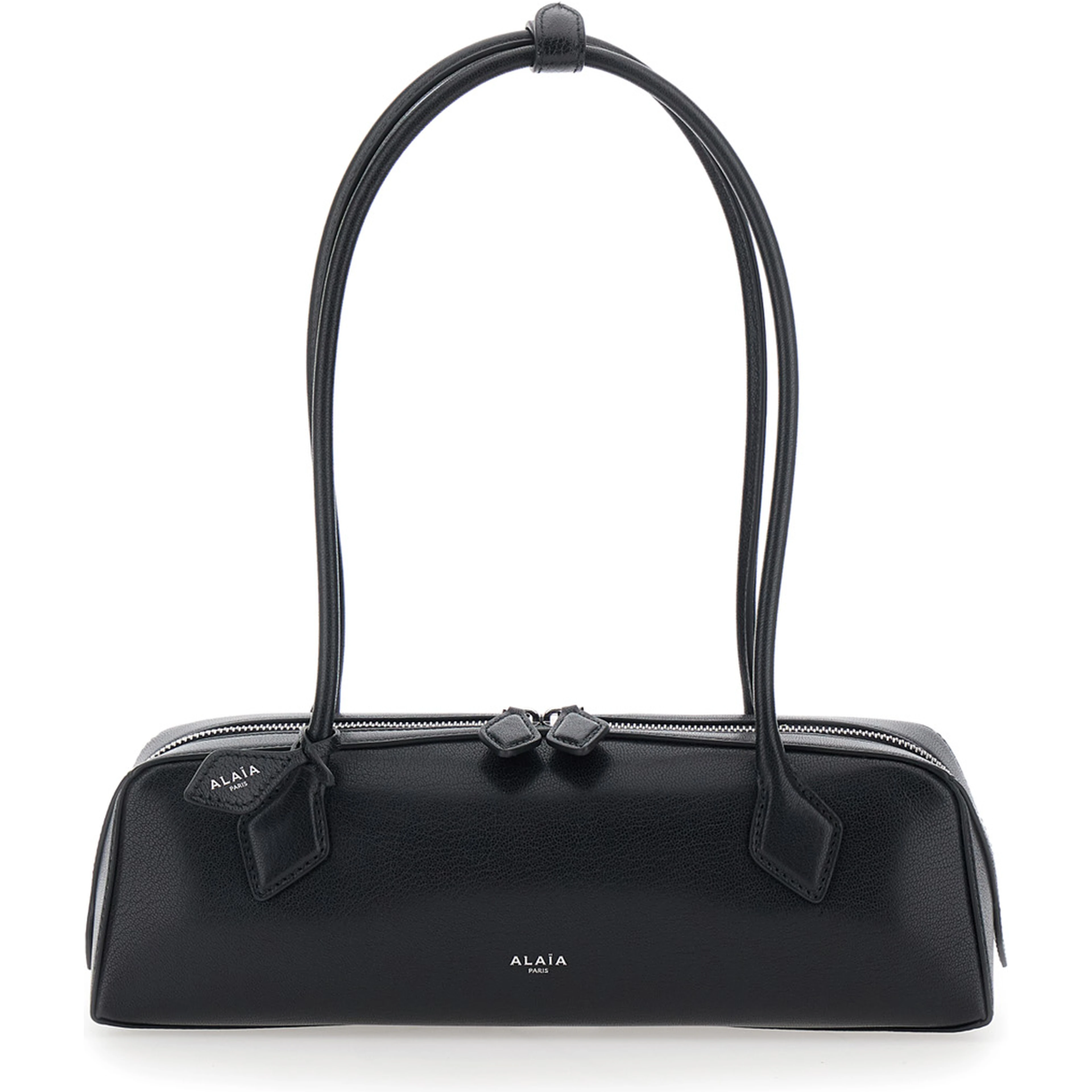 Shoulder bag TECKEL in leather and black color for women