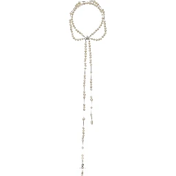 Necklace Broken Pearl in Metallic Brass Woman
