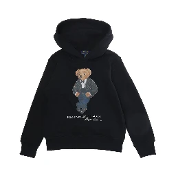 Crewneck sweatshirt in black cotton for boy