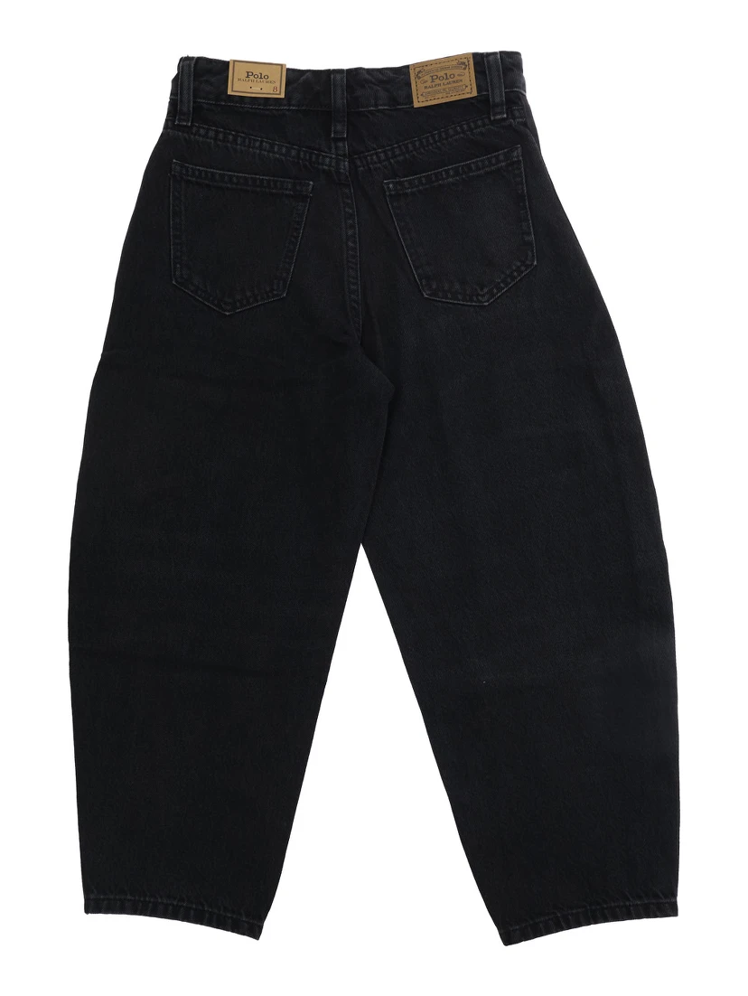 Woven Tapered Pants with pockets and logo, Tech Fabric, Blue, Boy