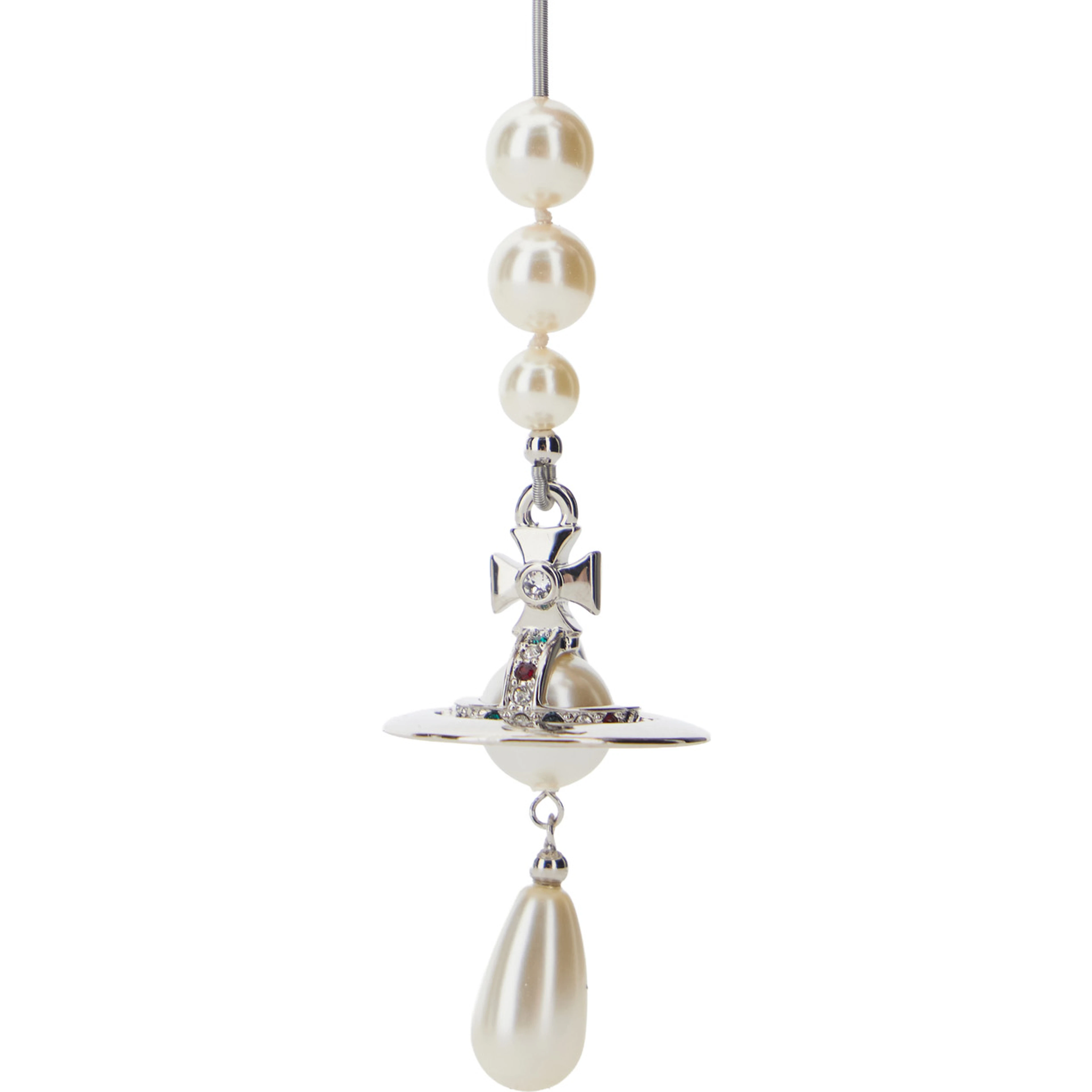 Necklace Broken Pearl in Metallic Brass Woman