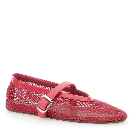 Fuchsia Mesh Ballet Flats for Women