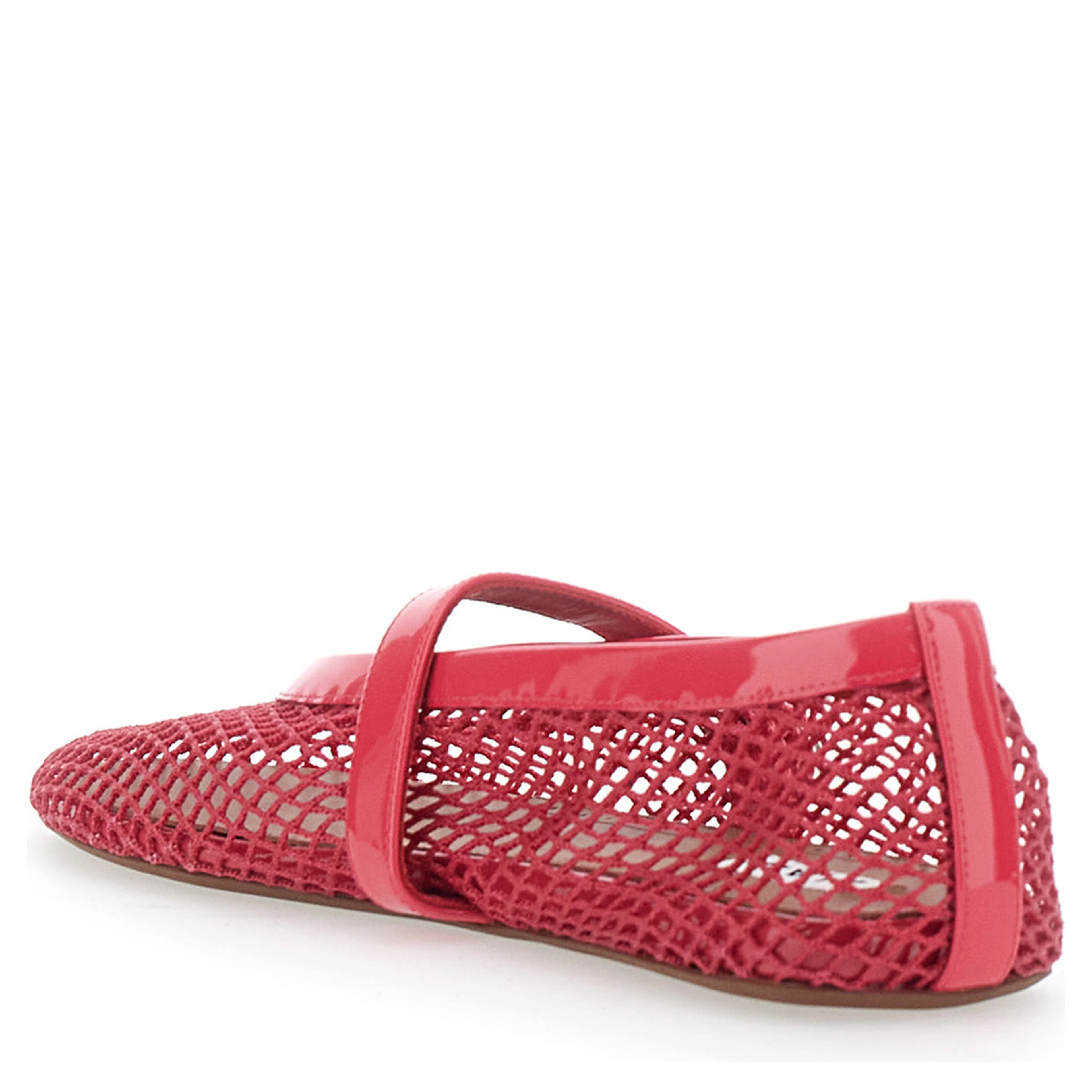 Fuchsia Mesh Ballet Flats for Women