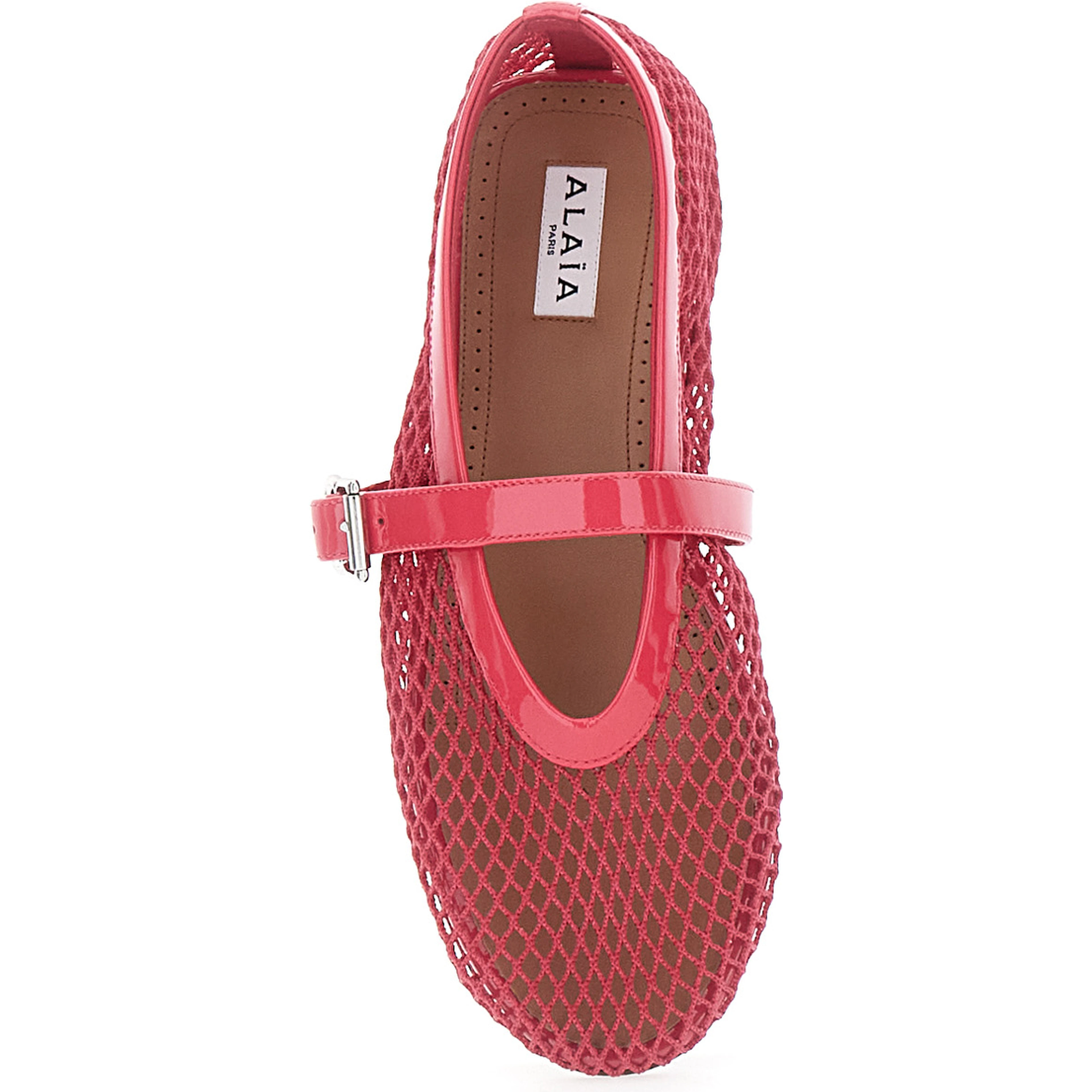 Fuchsia Mesh Ballet Flats for Women