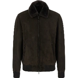 Tommaso mens brown fabric coat