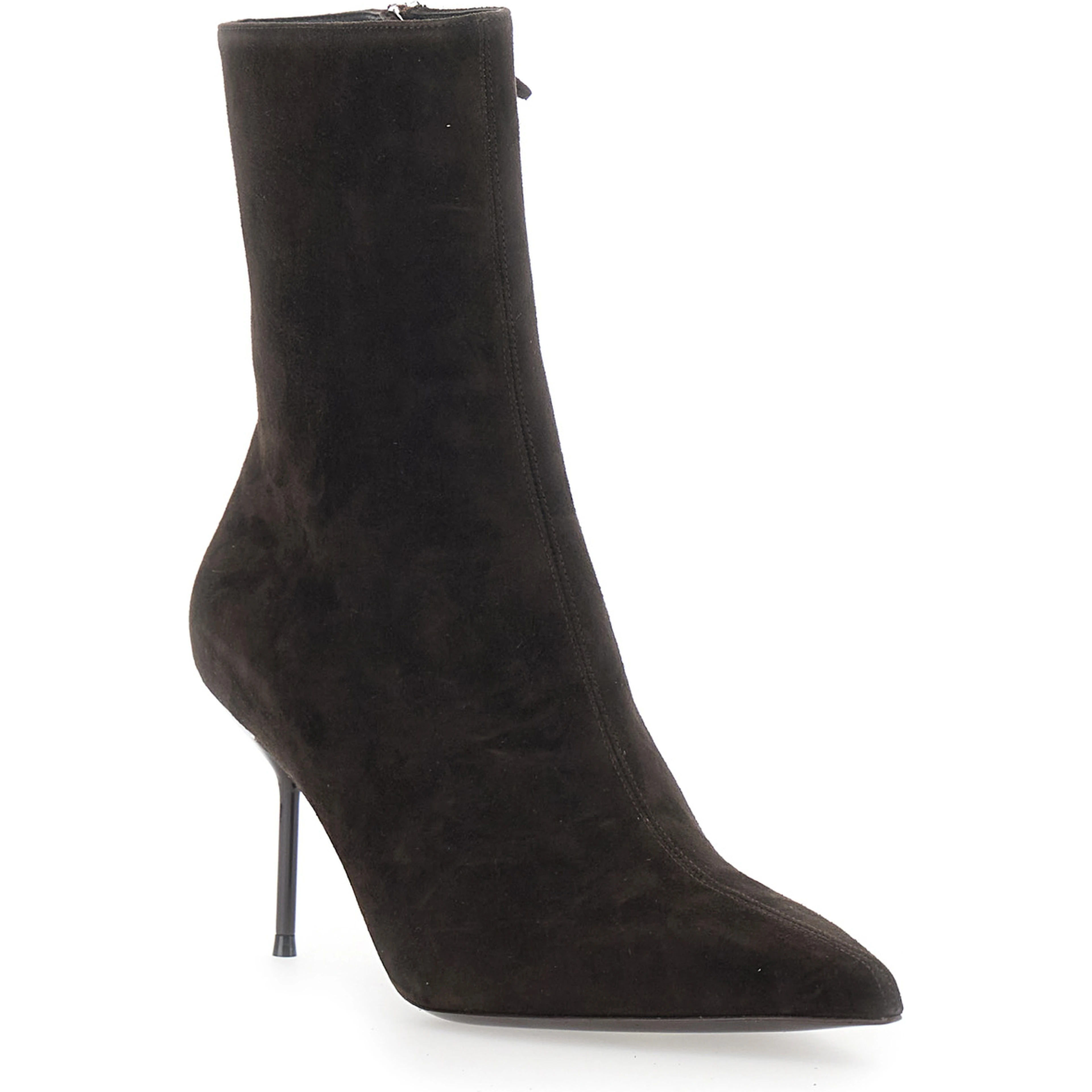 LIDIA ANKLE BOOT 70 Brown Ankle Boots with Heel and Zip