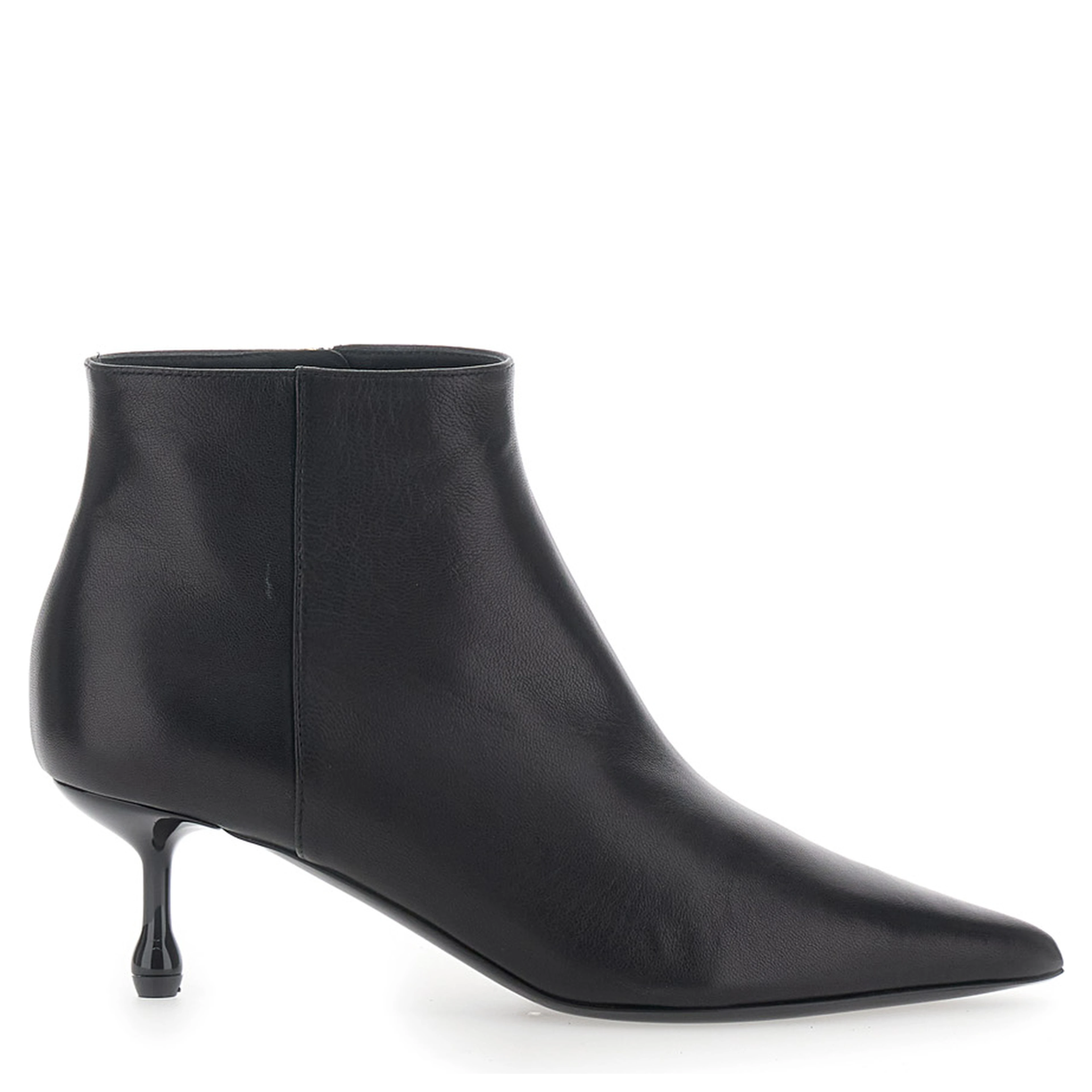 LEPLAIN 50 bootie ankle boots in black fabric for women