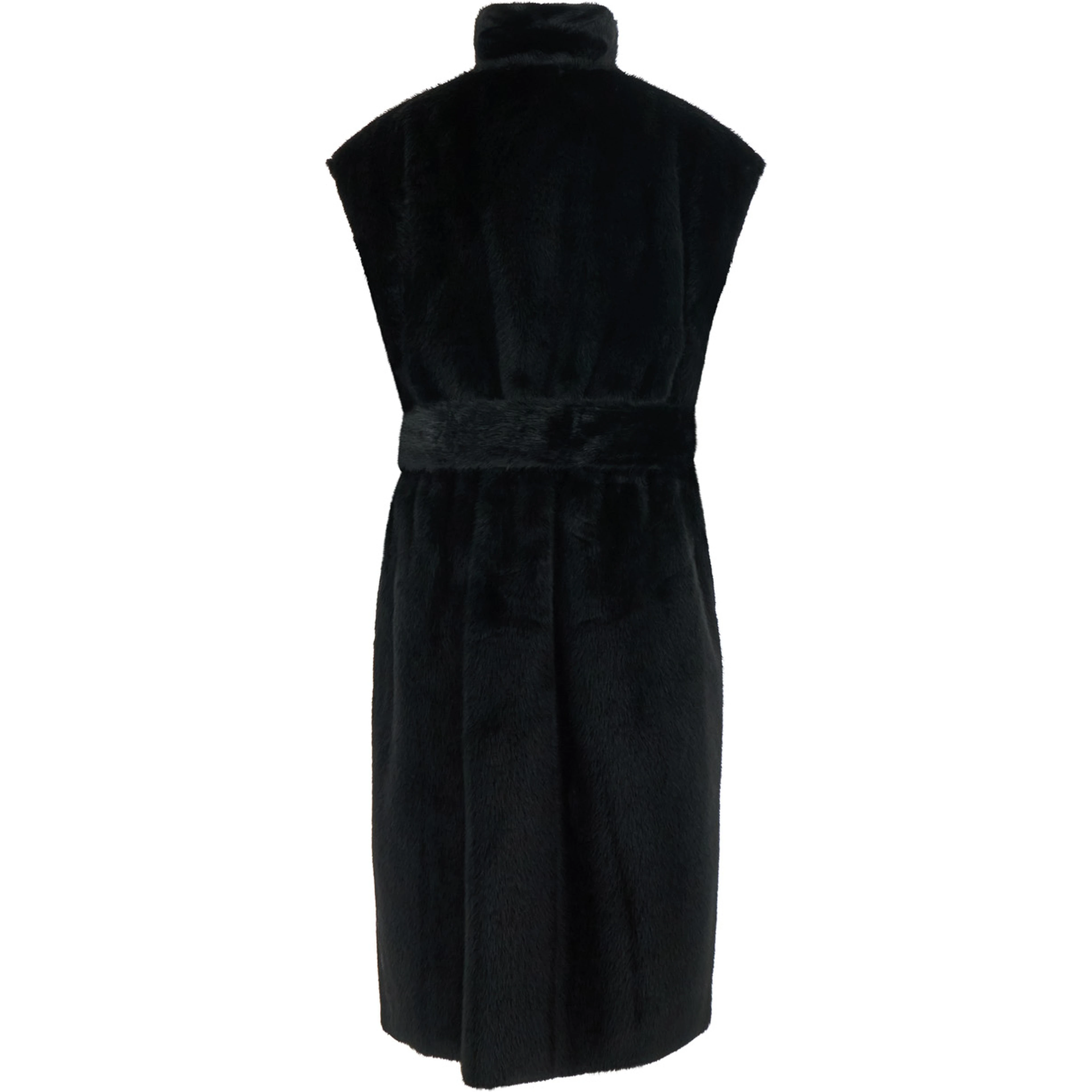 Oaklynn Vest Faux Fur Reversible with Ecoleather, 100% polyester, black, unisex