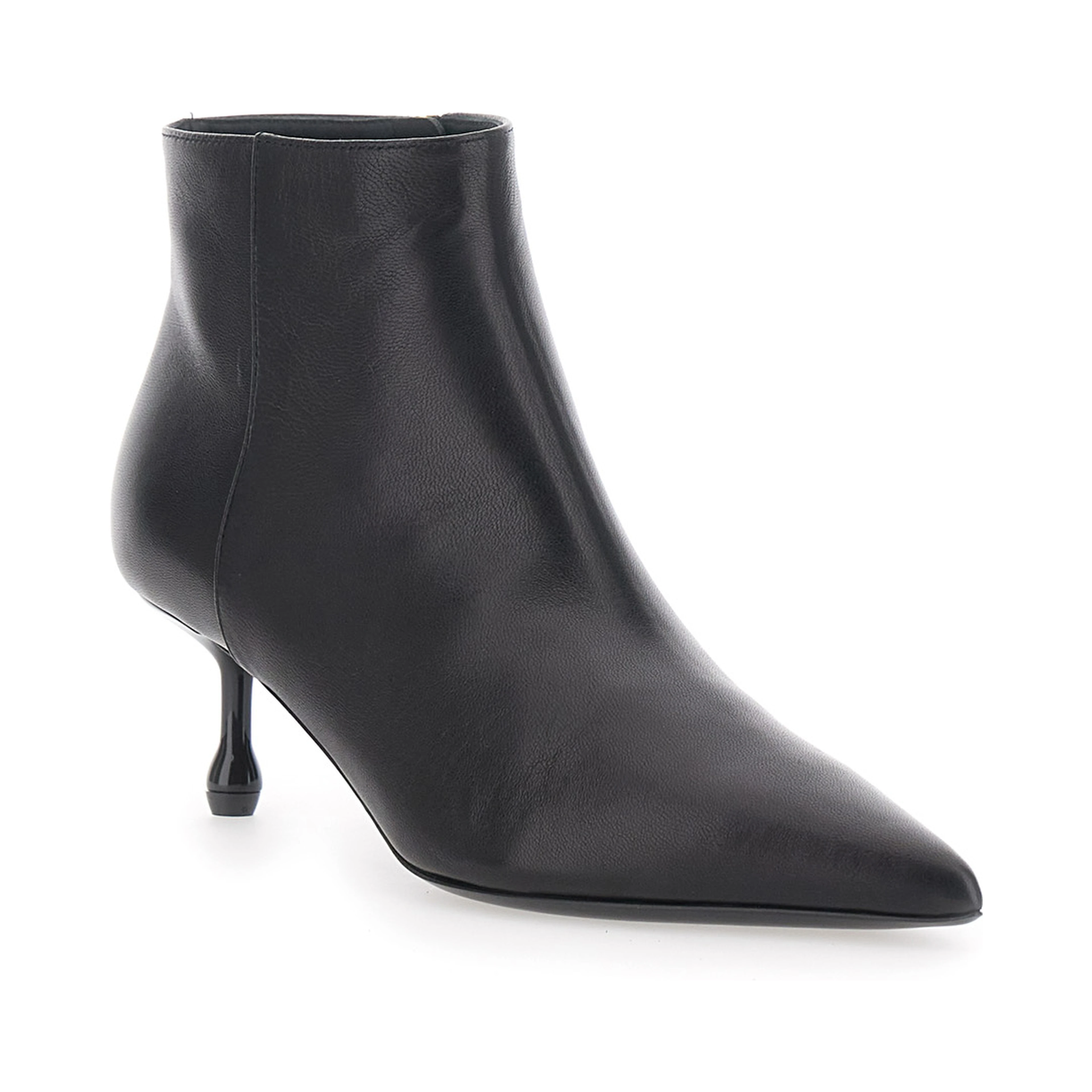 LEPLAIN 50 bootie ankle boots in black fabric for women