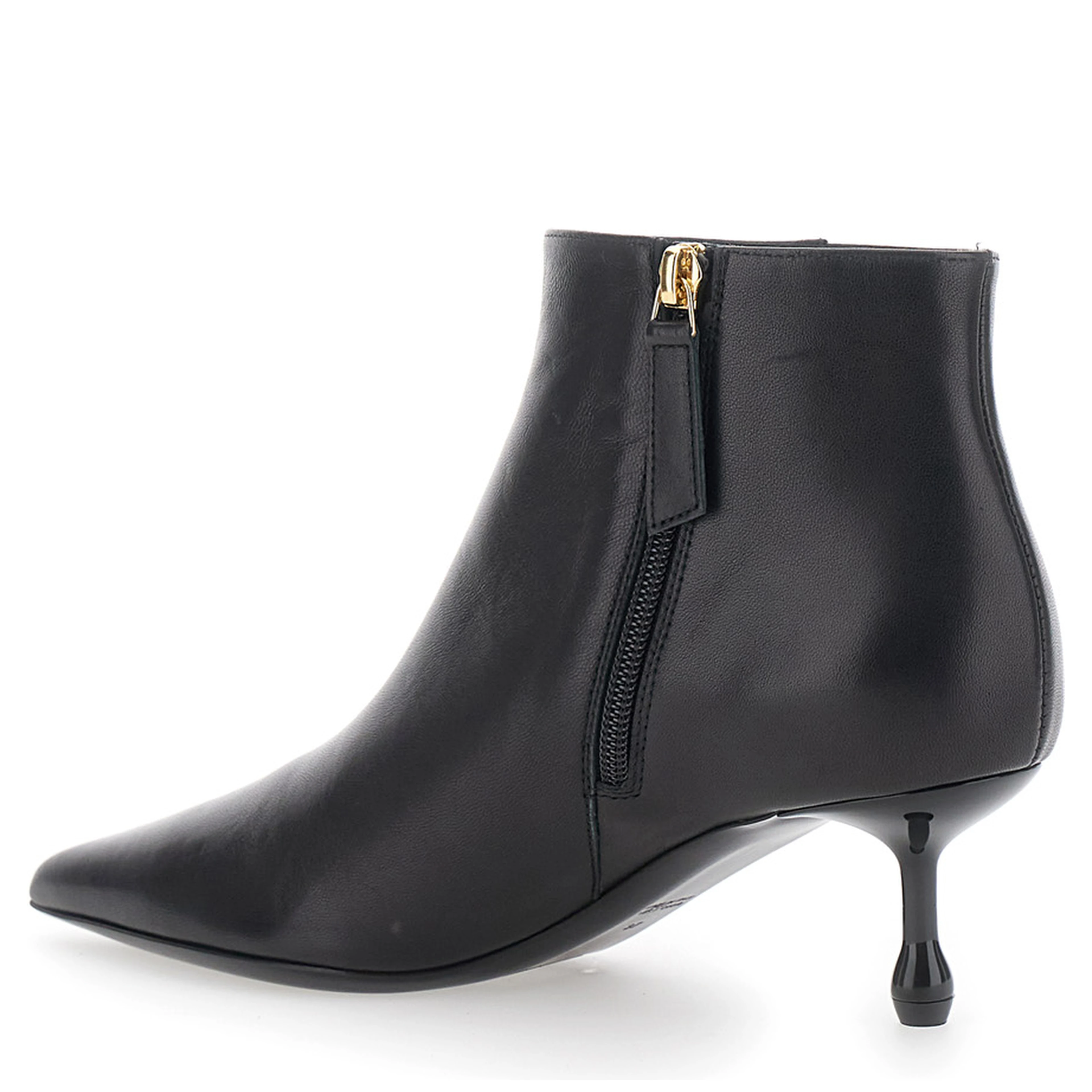 LEPLAIN 50 bootie ankle boots in black fabric for women