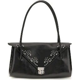 Black Calf Leather Bos Taurus Shoulder Bag