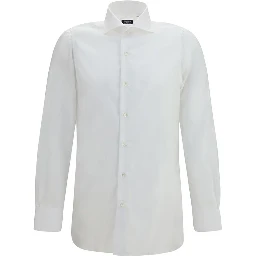 White Cotton Dress Shirt