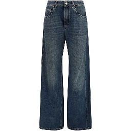 Blue Cotton Jeans Denim