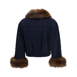 Blue Wool Oves Aries Jacket