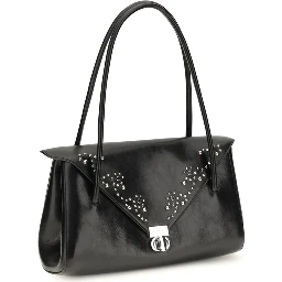 Black Calf Leather Bos Taurus Shoulder Bag