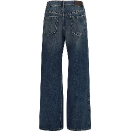 Blue Cotton Jeans Denim