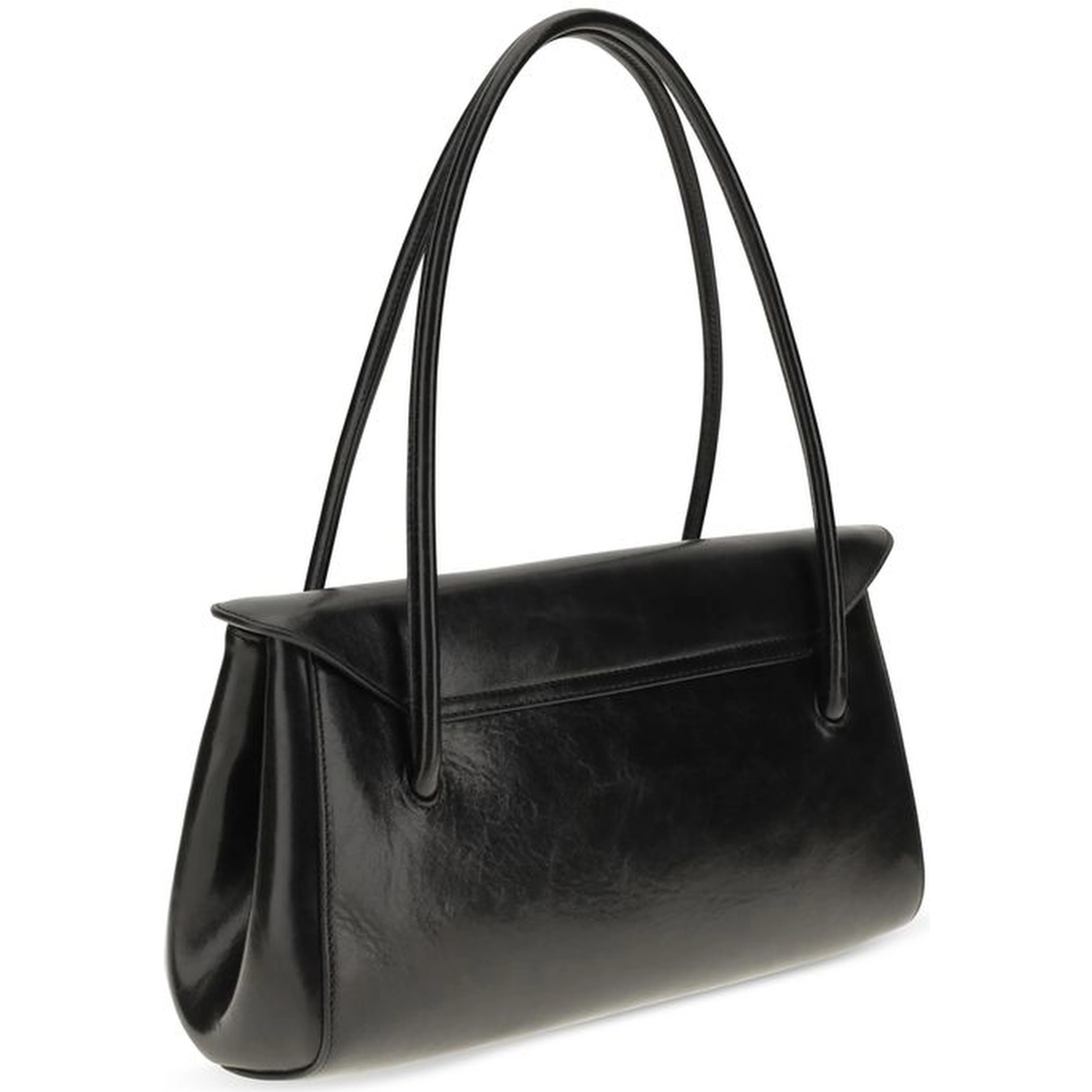 Black Calf Leather Bos Taurus Shoulder Bag