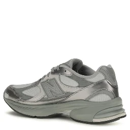 Gray Fabric Athletic Sneakers