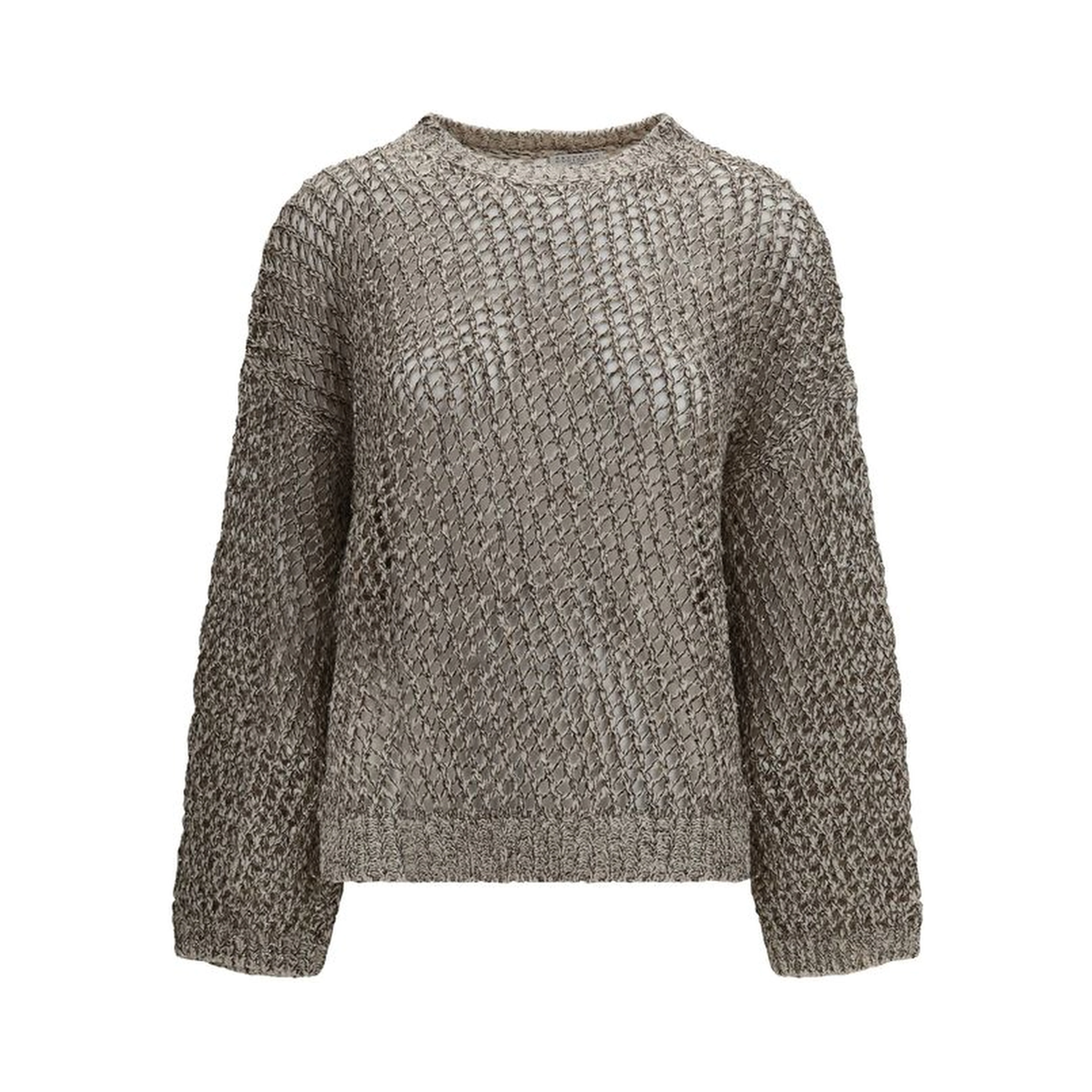 Beige Silk Sweatshirt