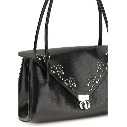 Black Calf Leather Bos Taurus Shoulder Bag