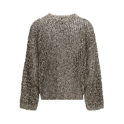Beige Silk Sweatshirt