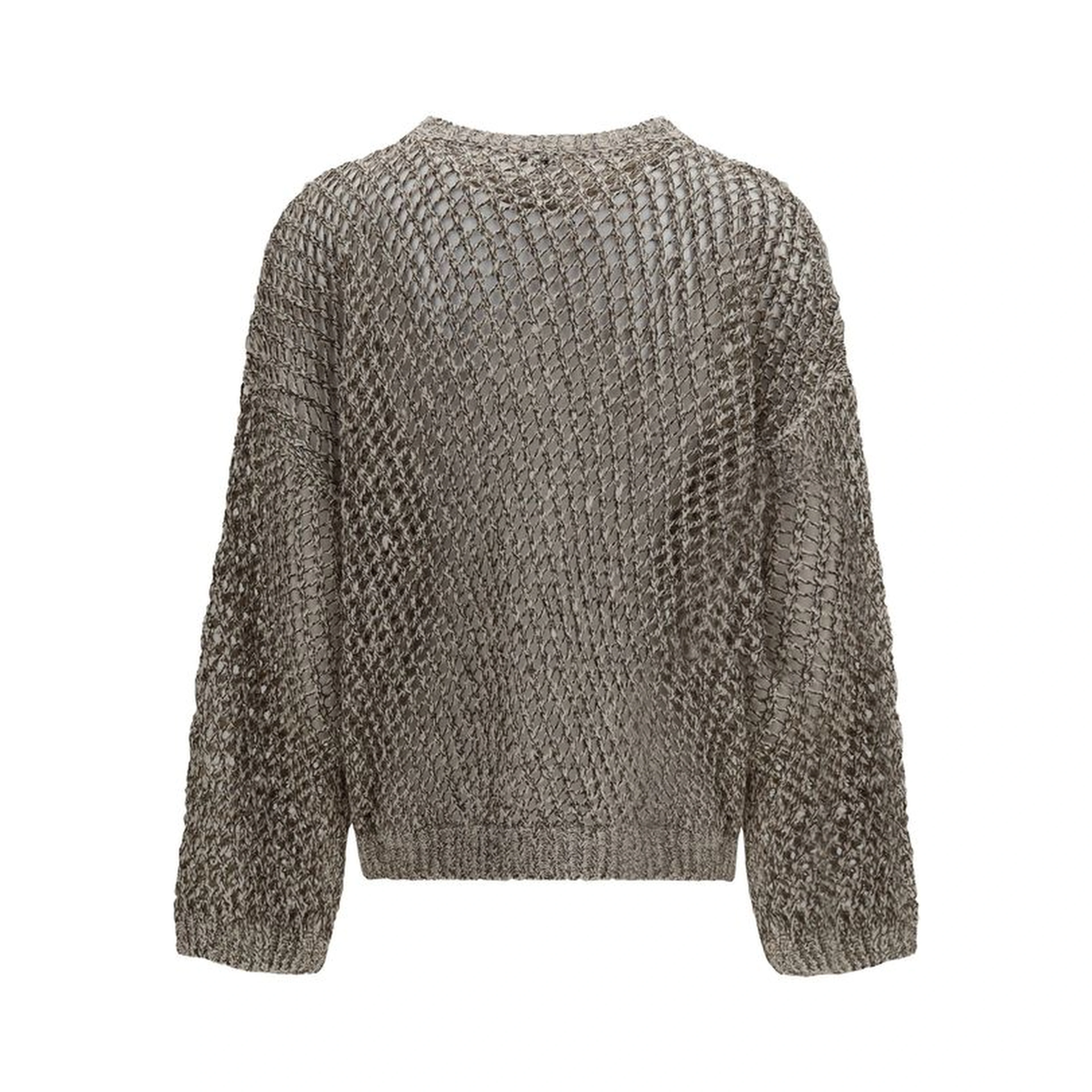 Beige Silk Sweatshirt