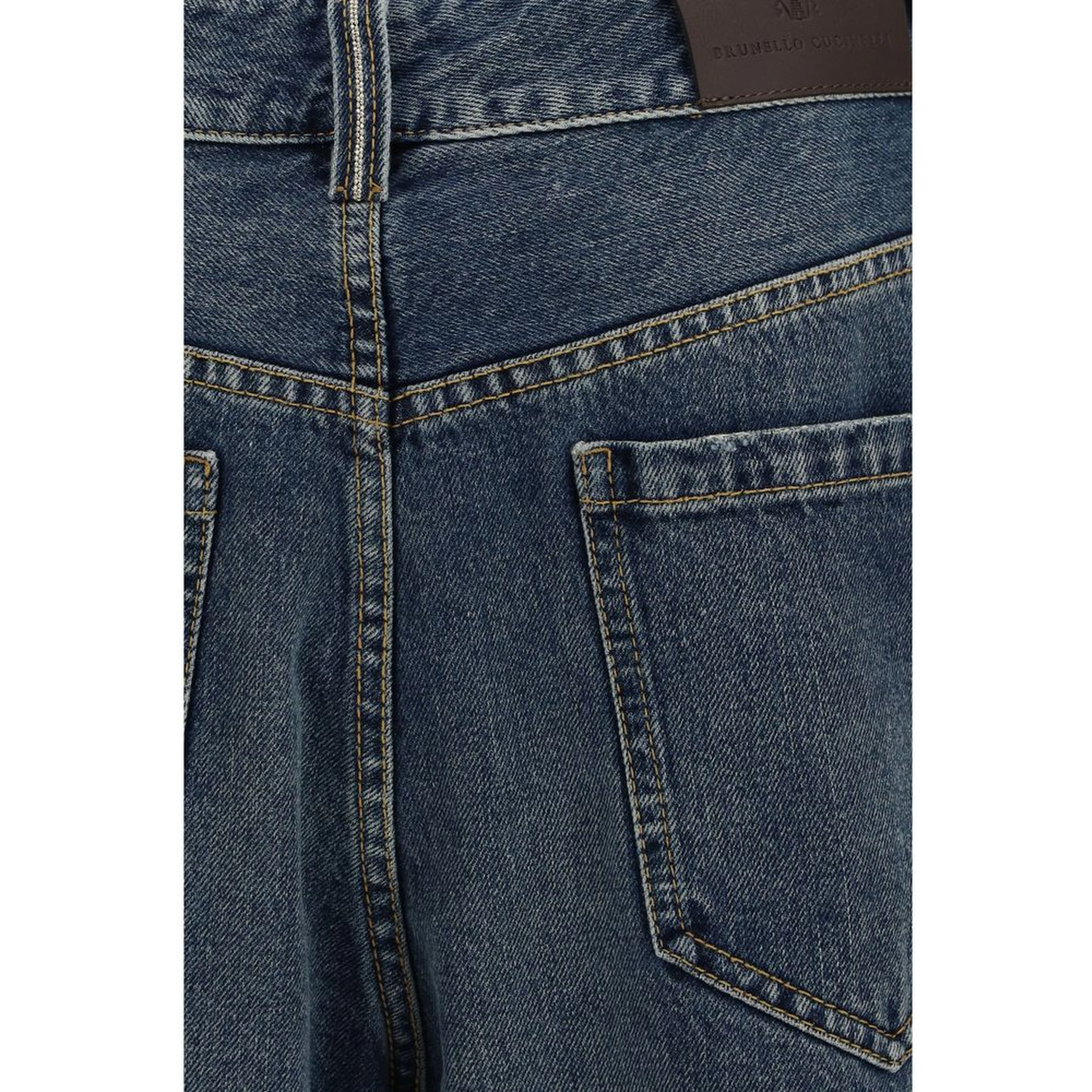 Blue Cotton Jeans Denim