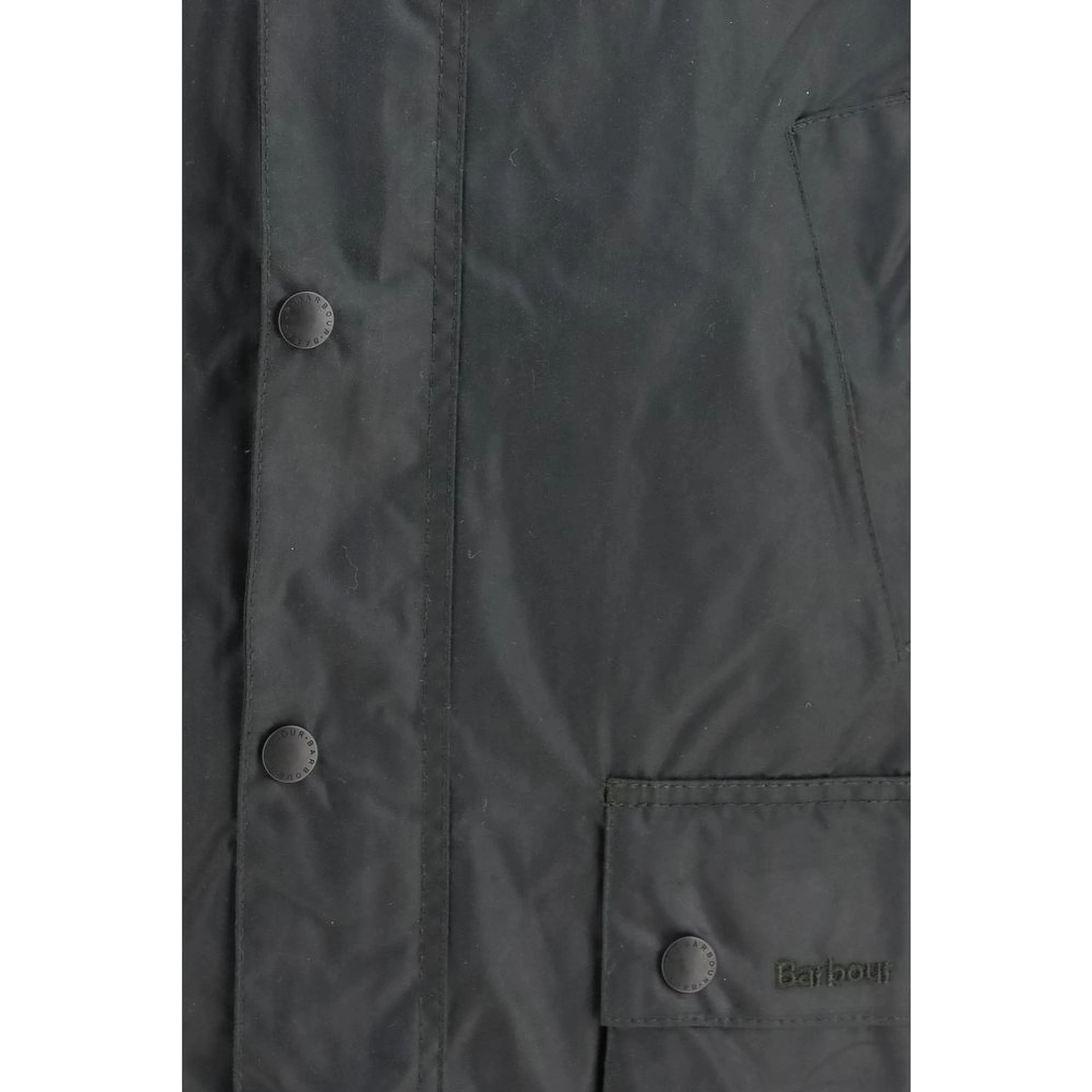 Bicolor Cotton Full-Length Jacket