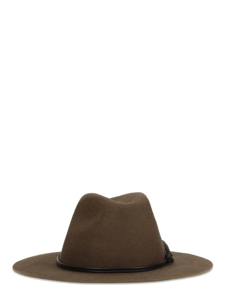 Brown Eco Fabric Fedora