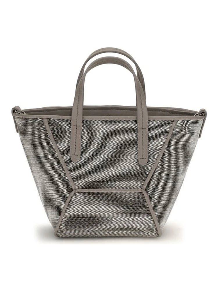 Gray Calf Leather Bos Taurus Shoulder Bag