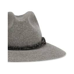 Gray Eco Fabric Fedora