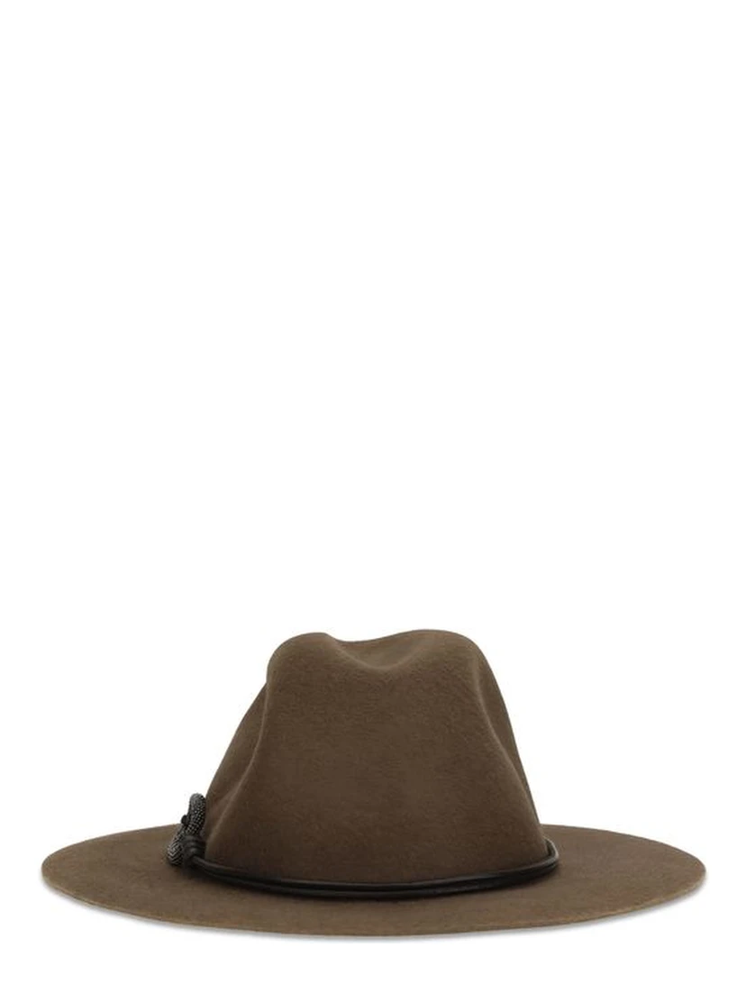 Brown Eco Fabric Fedora