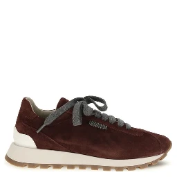 Bordeaux Calf Leather Bos Taurus Athletic Sneakers