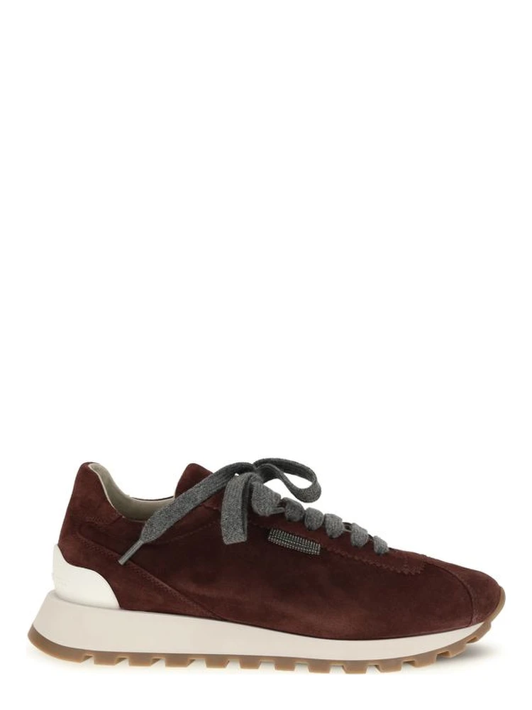 Bordeaux Calf Leather Bos Taurus Athletic Sneakers