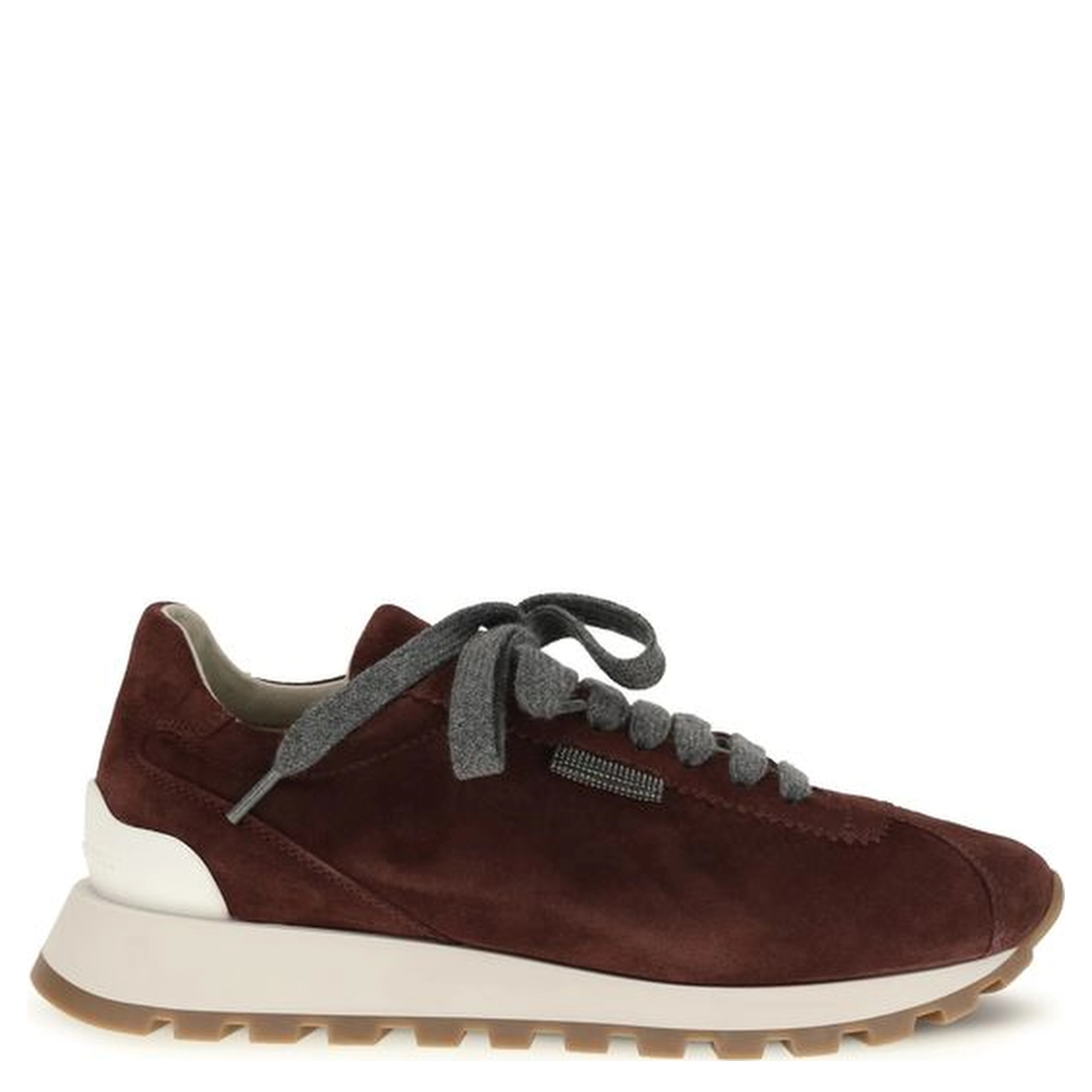 Bordeaux Calf Leather Bos Taurus Athletic Sneakers
