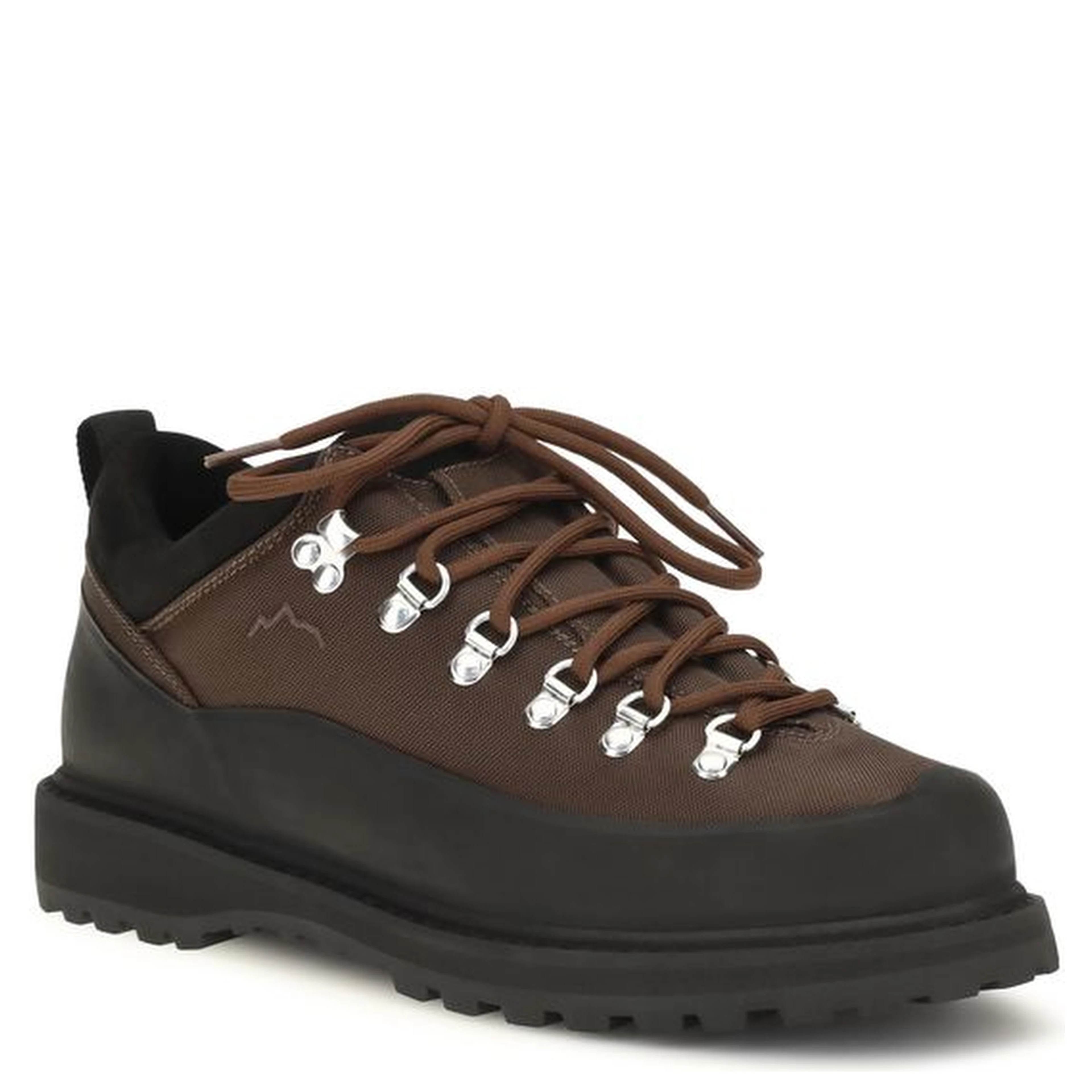 Brown Nylon Athletic Sneakers