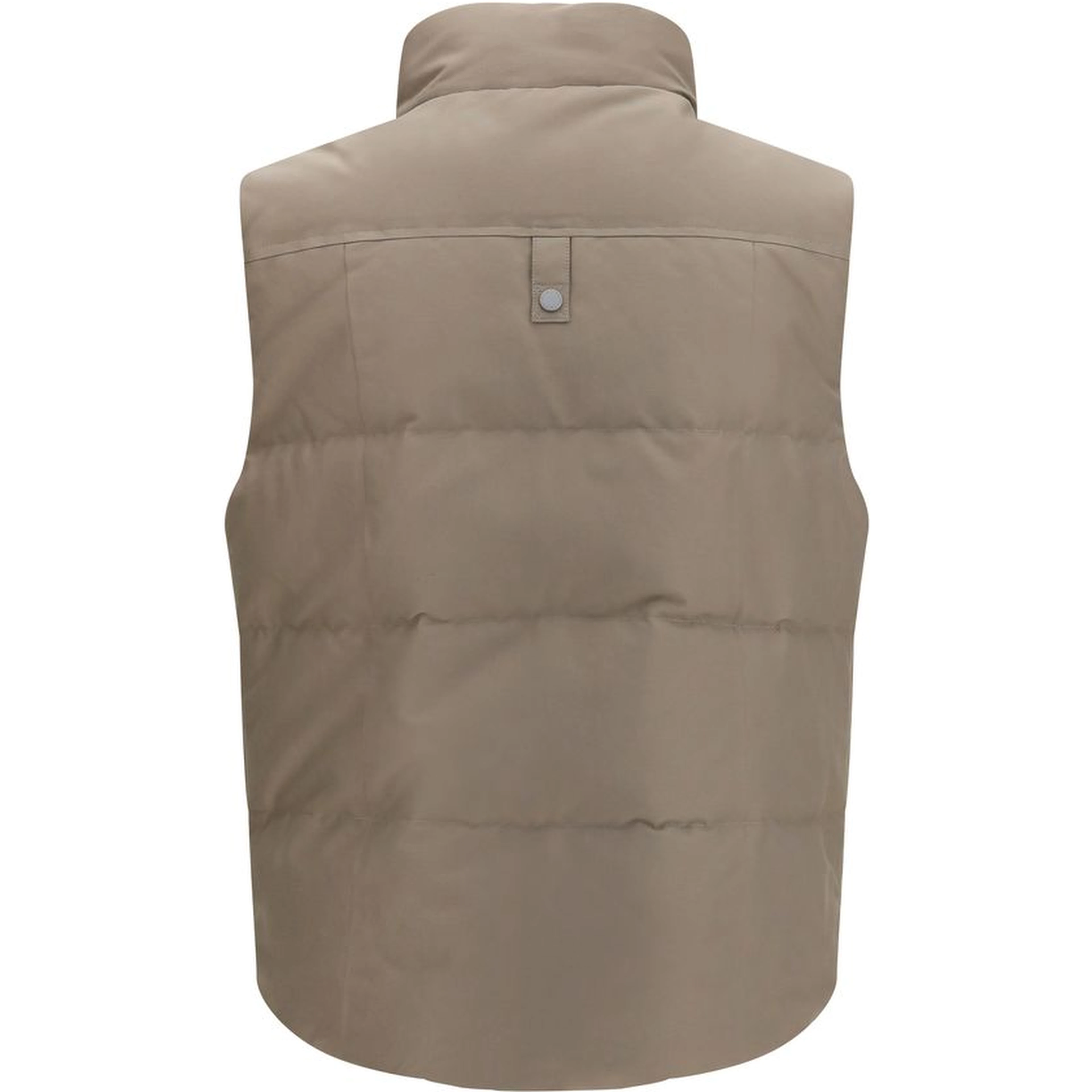 Beige Cotton Sleeveless Jacket